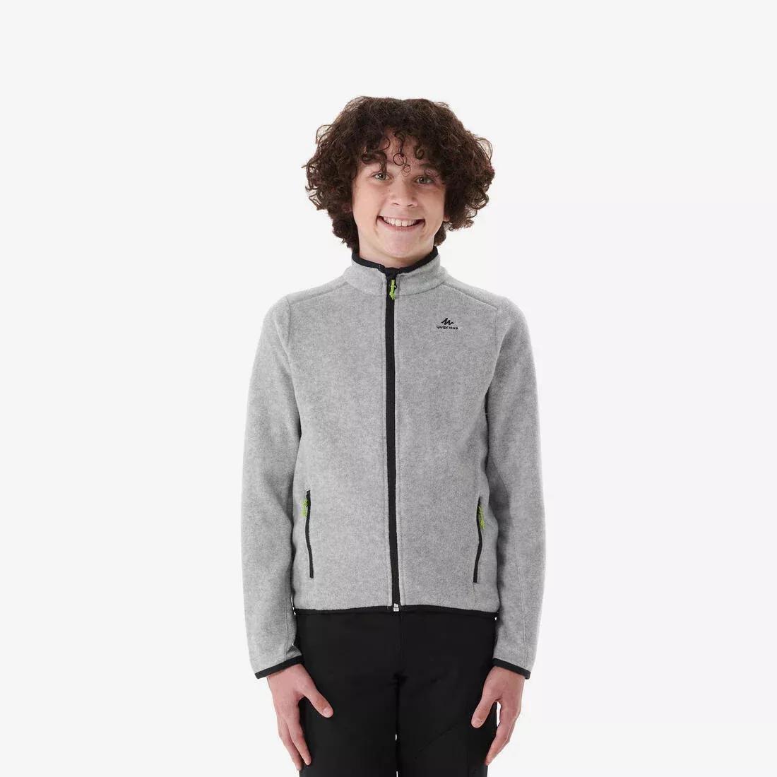 Forclaz 500 Fleece Child, Grey, No Color, large image number 12