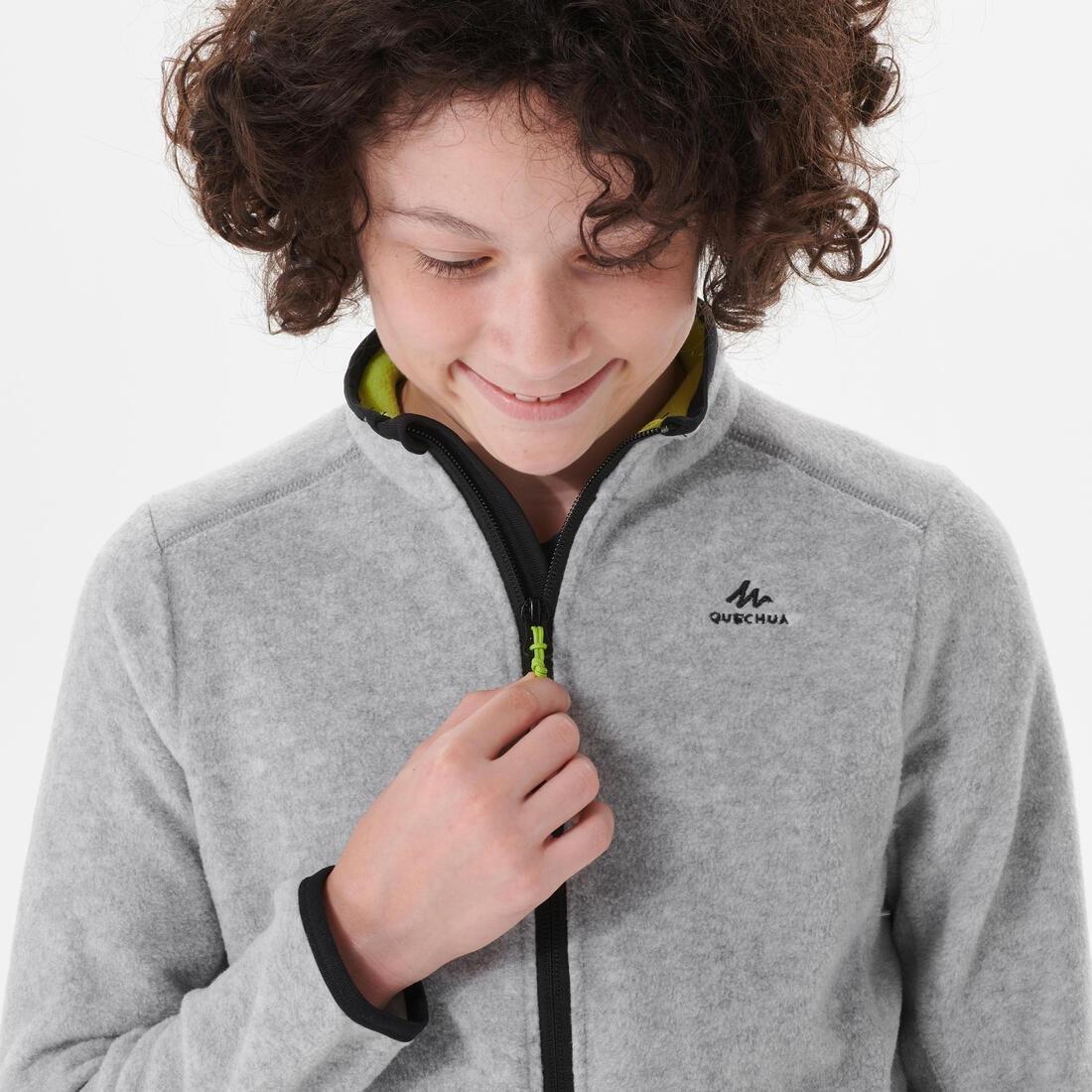 QUECHUA - Forclaz 500 Fleece Child, Grey