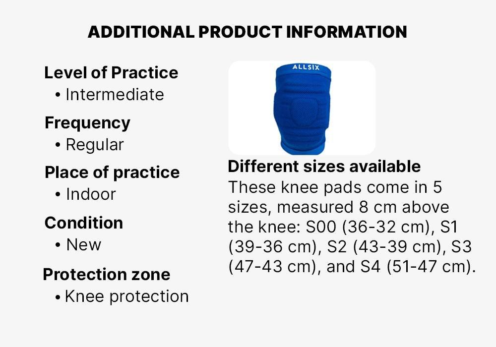 ROYAL BLUE Volleyball Knee Pads VKP900, , large image number 2