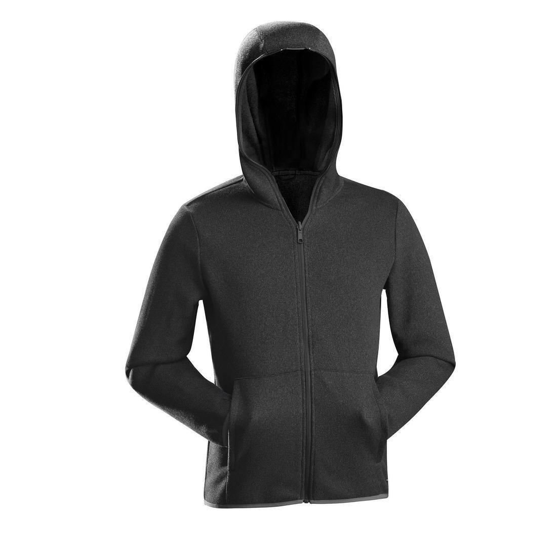 Men's  Travel Trekking 3 In 1 Jacket Travel 100, Carbon Grey, No Color, large image number 3