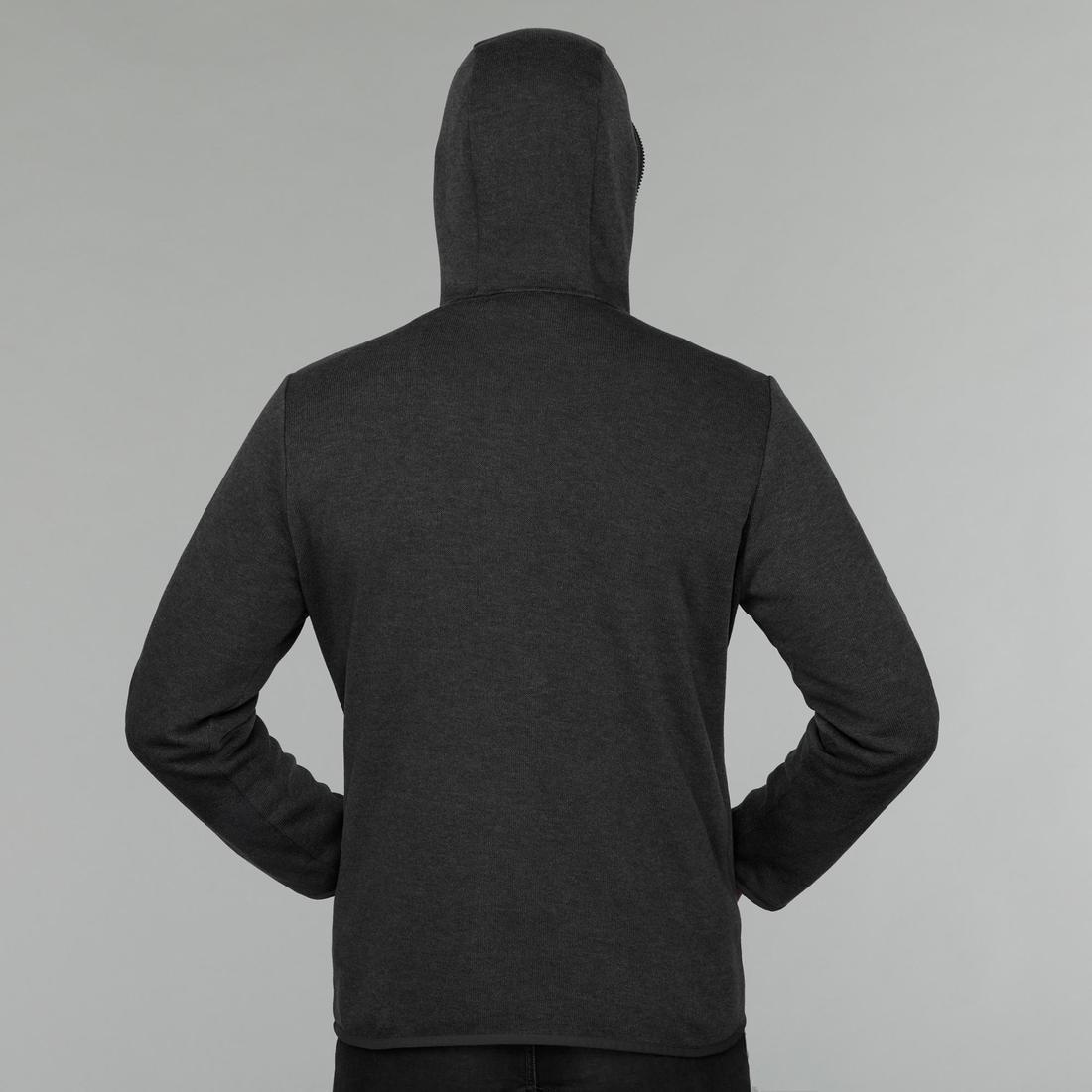 Men's  Travel Trekking 3 In 1 Jacket Travel 100, Carbon Grey, , large image number 4