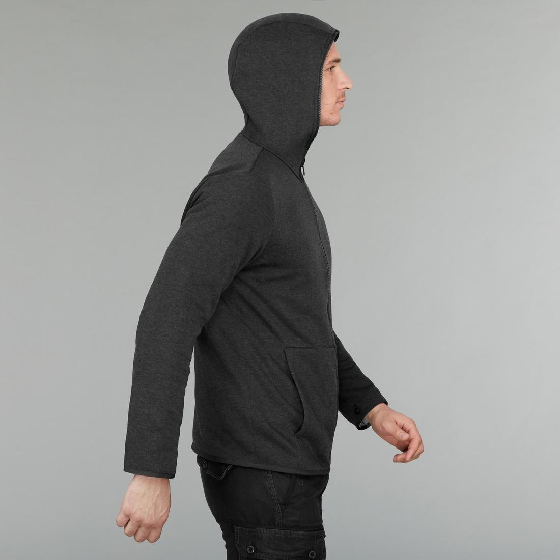 Men's  Travel Trekking 3 In 1 Jacket Travel 100, Carbon Grey, , large image number 5