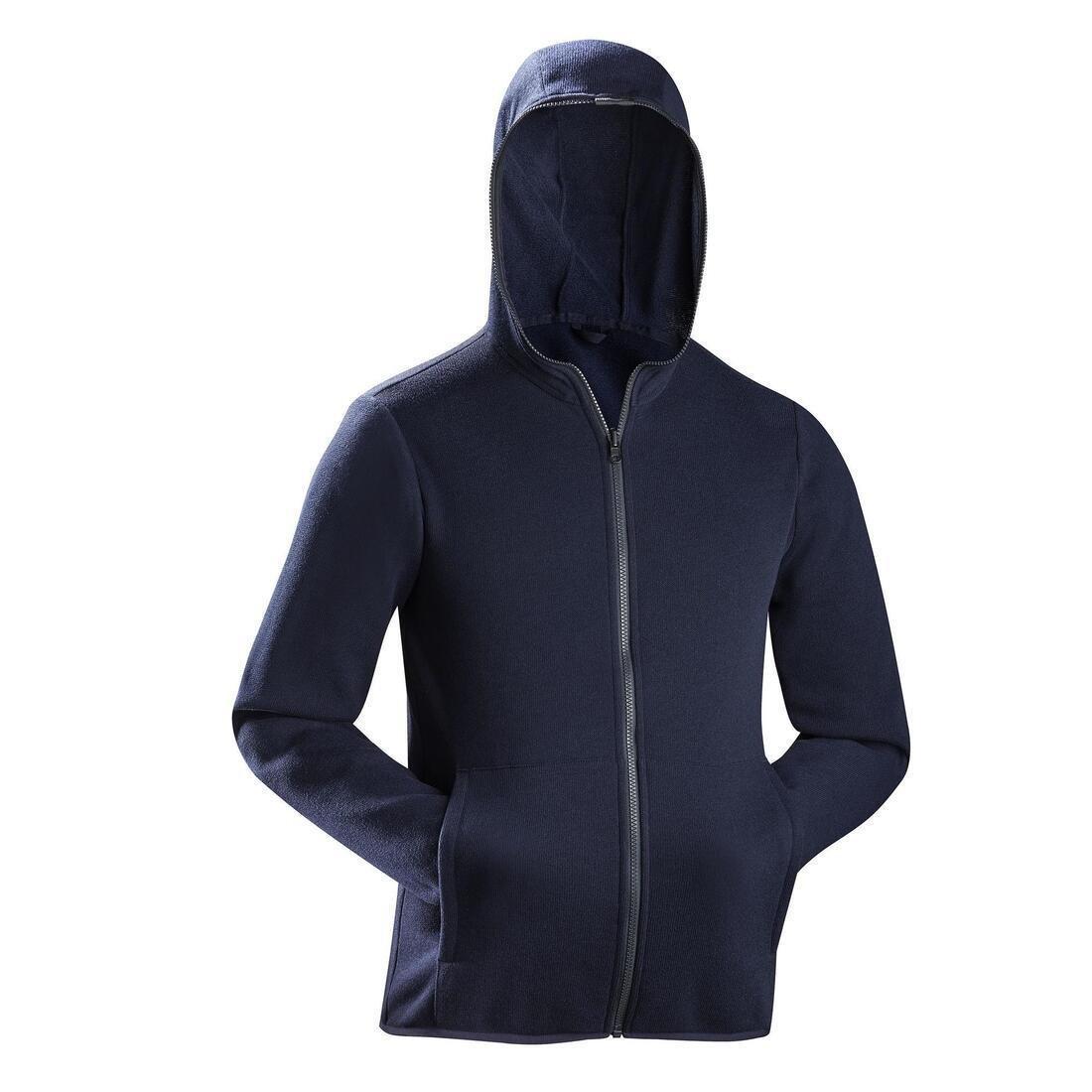 Men's  Travel Trekking 3 In 1 Jacket Travel 100, Carbon Grey, , large image number 13
