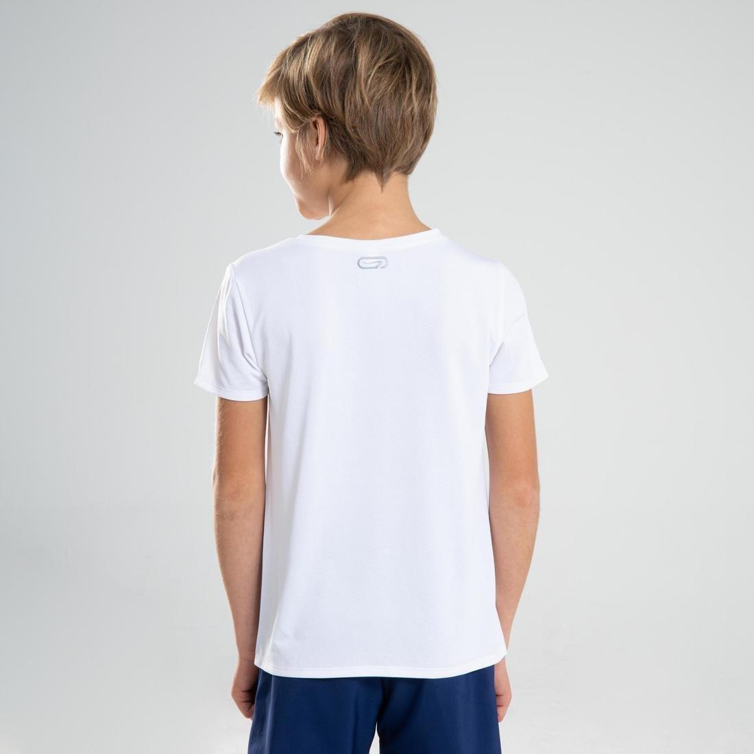ULTRA WHITE Kids' Unisex Multisport Breathable T-Shirt - White, , large image number 5