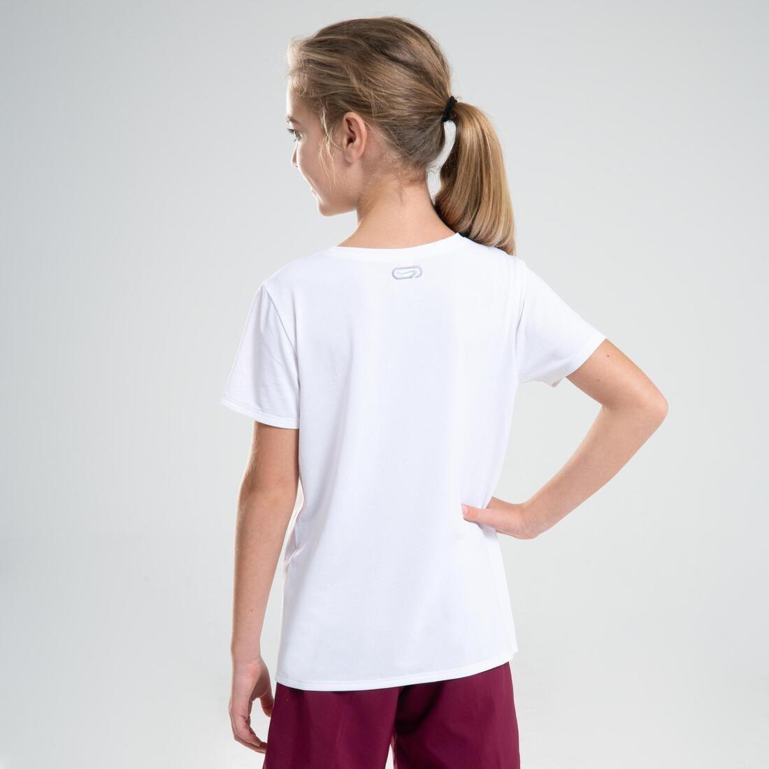 ULTRA WHITE Kids' Unisex Multisport Breathable T-Shirt - White, , large image number 6