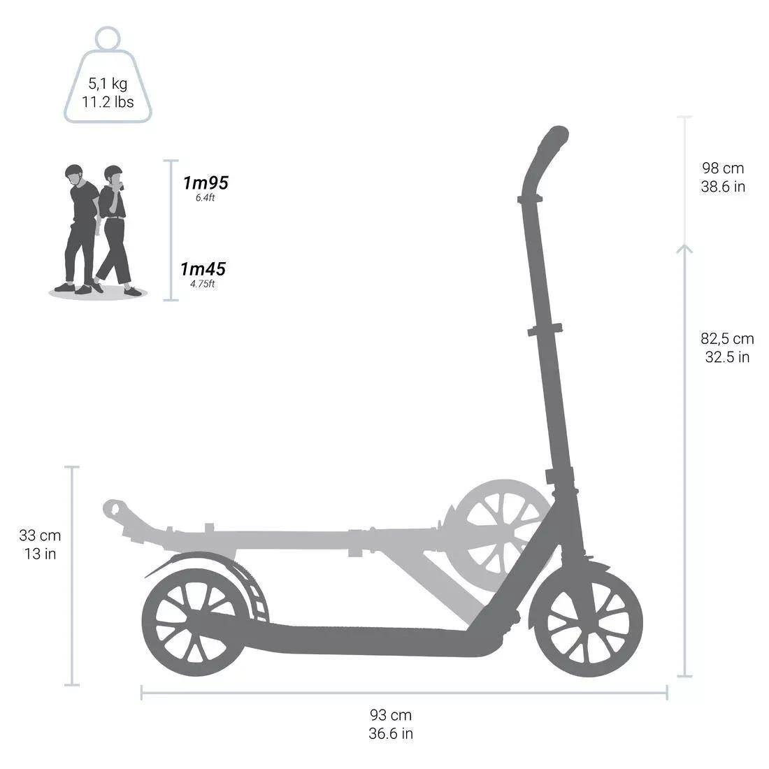 Town5 Scooter, Grey, No Color, large image number 8