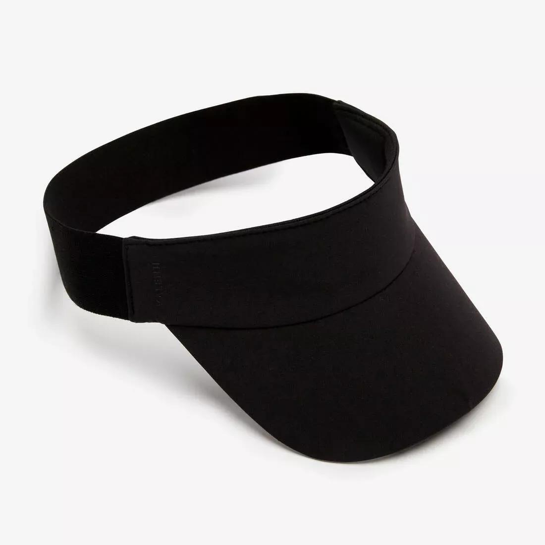 Jogging Visor Man Woman, Black, No Color, medium