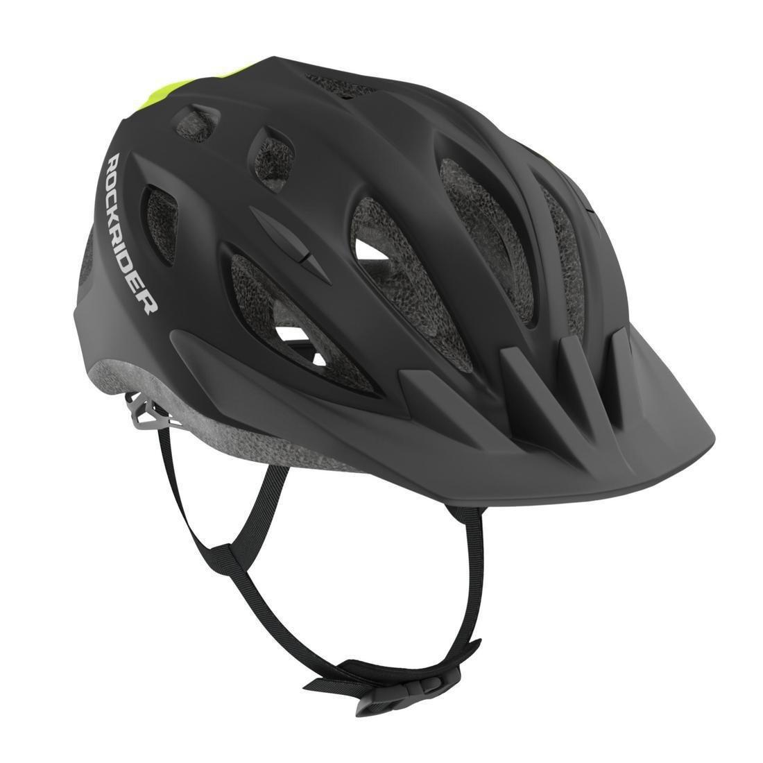 Kids Unisex Mountain Bike Helmet - 500 Neon, Black, No Color, large image number 2