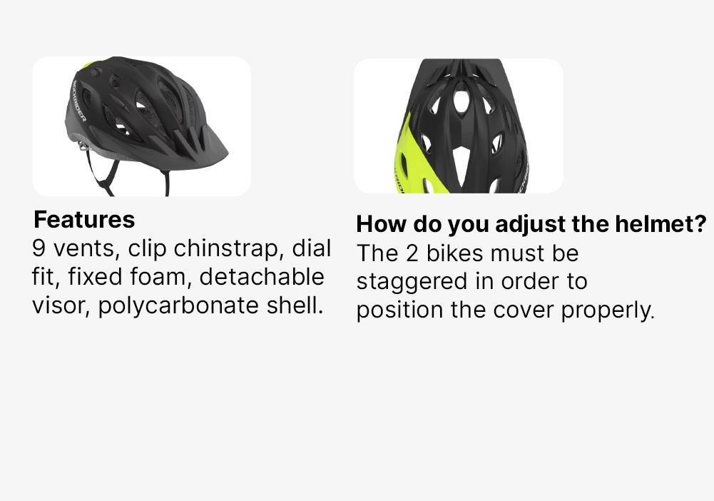 Kids Unisex Mountain Bike Helmet - 500 Neon, Black, No Color, large image number 17