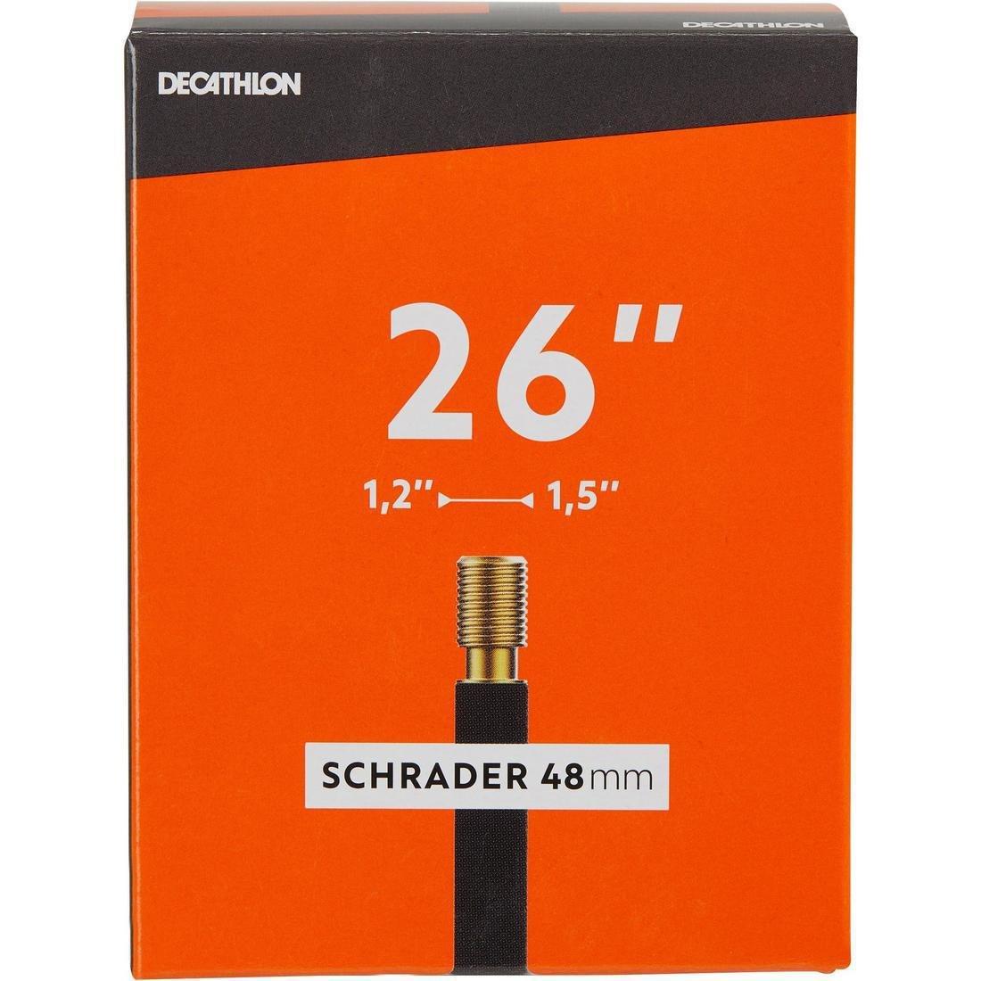 Bike Inner Tube, Schrader, No Color, medium