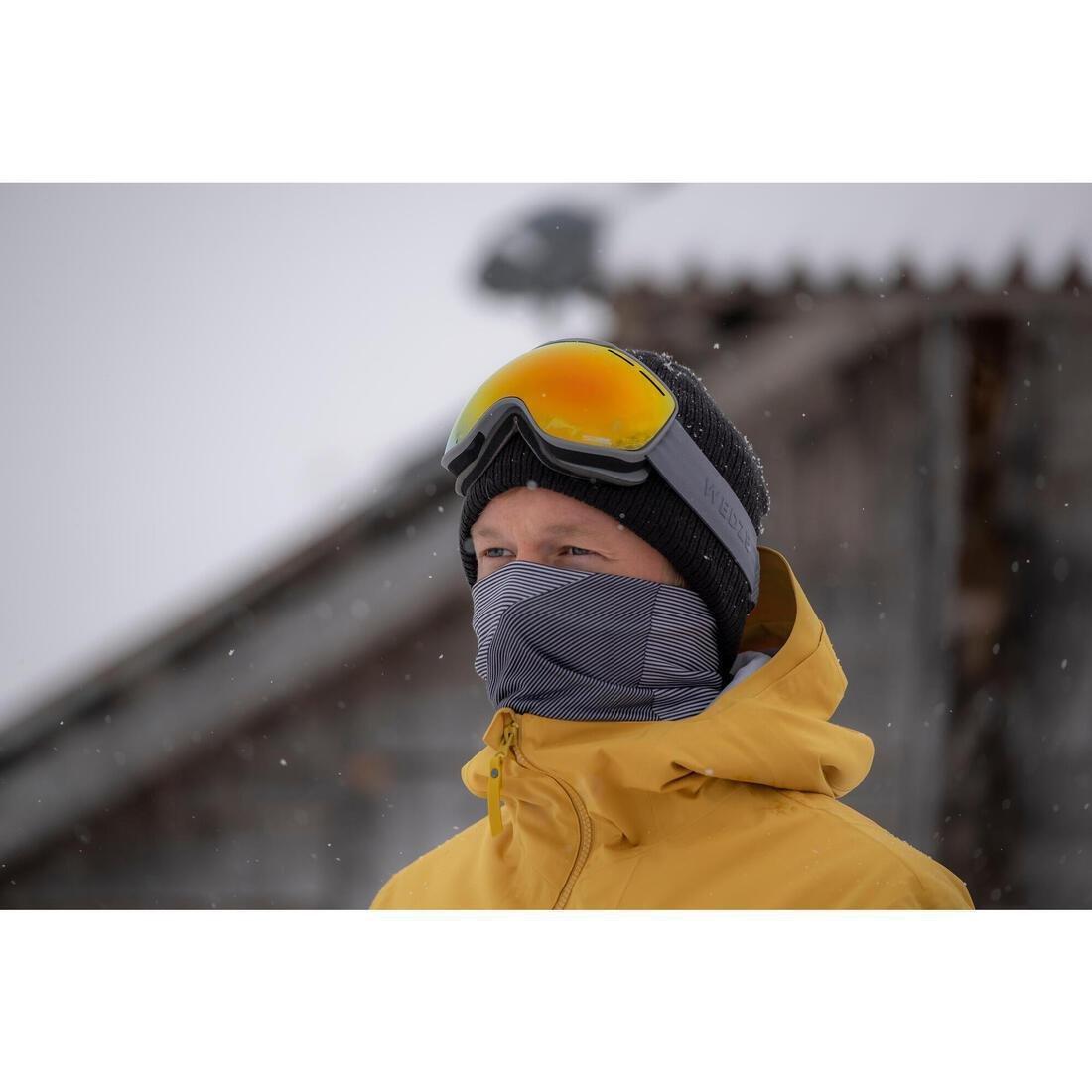 WHITE ADULT HIGH-TECH SKI NECK WARMER - HUG - PLUM, No Color, large image number 8