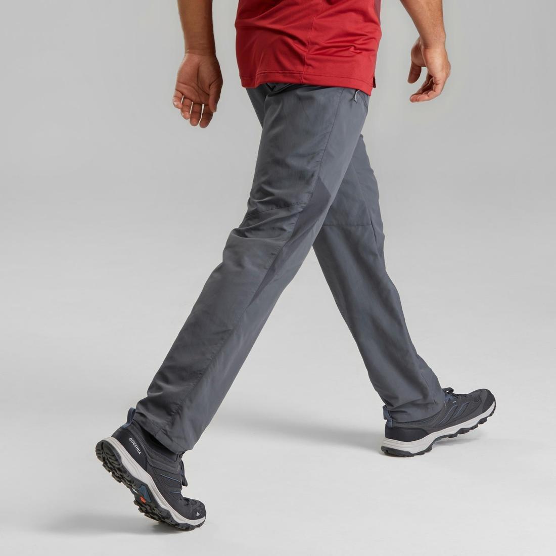 Men's  Mountain Walking Trousers Mh100, Grey, , large image number 8