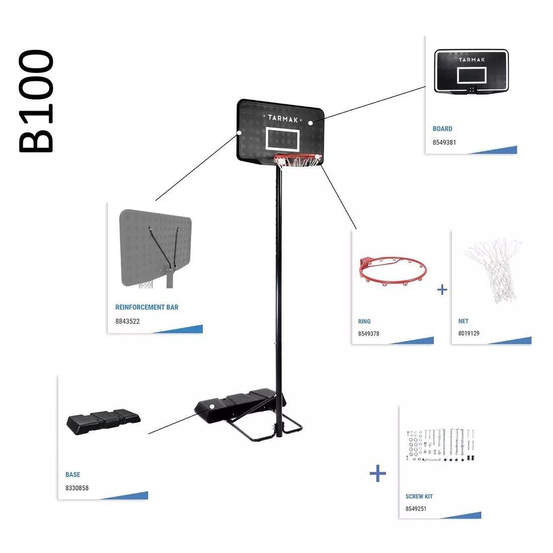 Basketball Basket Screw Kit - B100 Easy, No Color, large image number 1
