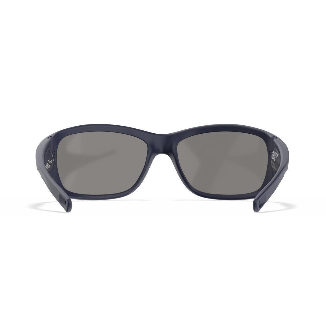 NAVY BLUE Kids' Sailing Floating Polarised Sunglasses Sailing 100 - Dark Blue, No Color, large image number 7