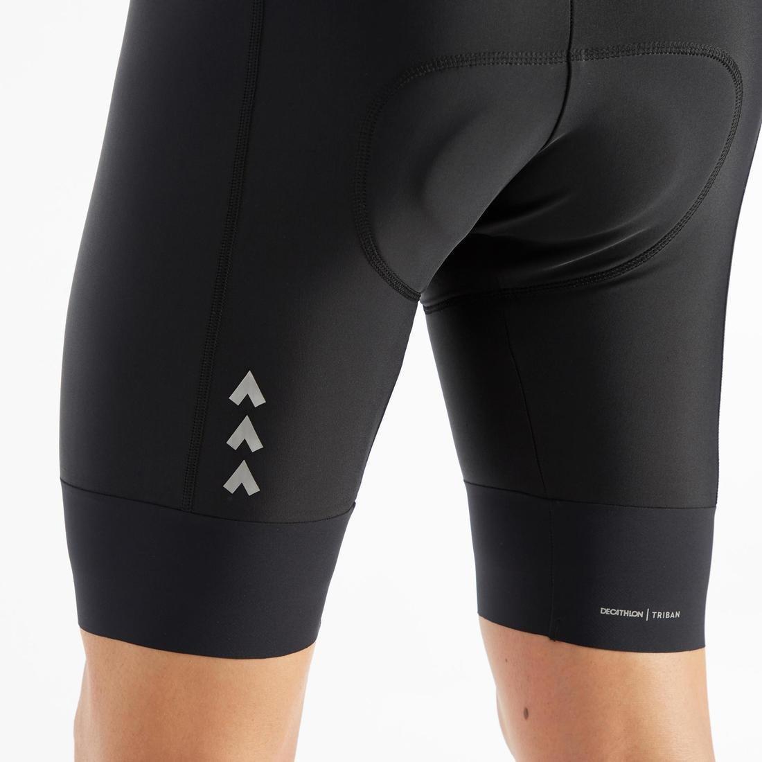 Road Cycling Bib Shorts Rc500, Black, , large image number 6