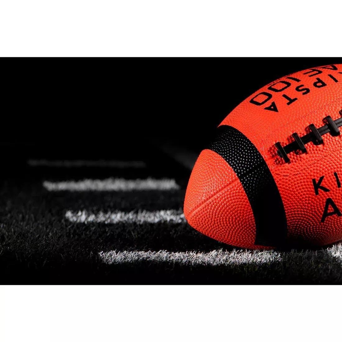 PAPAYA ORANGE Kids' American Football AF100BJR - Orange, No Color, large image number 6