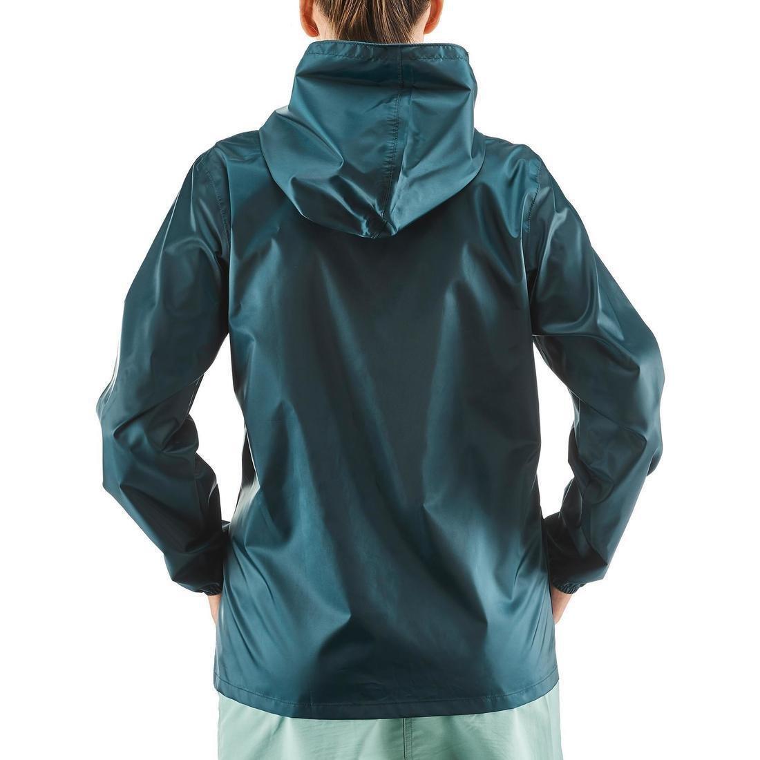 Nh100 Country Walking Raincoat, Dark Petrol Blue, , large image number 4