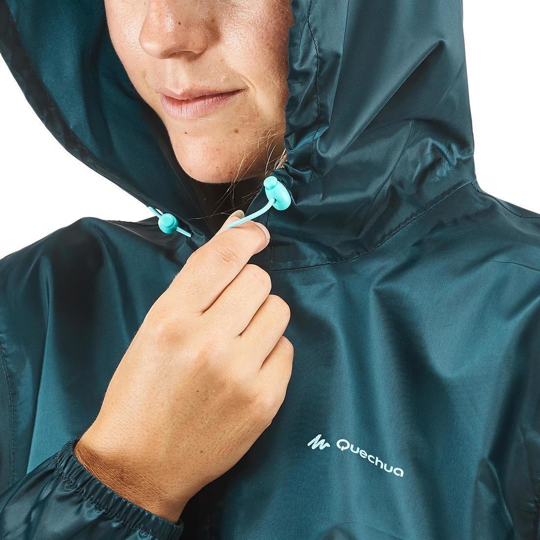 Nh100 Country Walking Raincoat, Dark Petrol Blue, , large image number 5