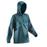 QUECHUA - Nh100 Country Walking Raincoat, Dark Petrol Blue