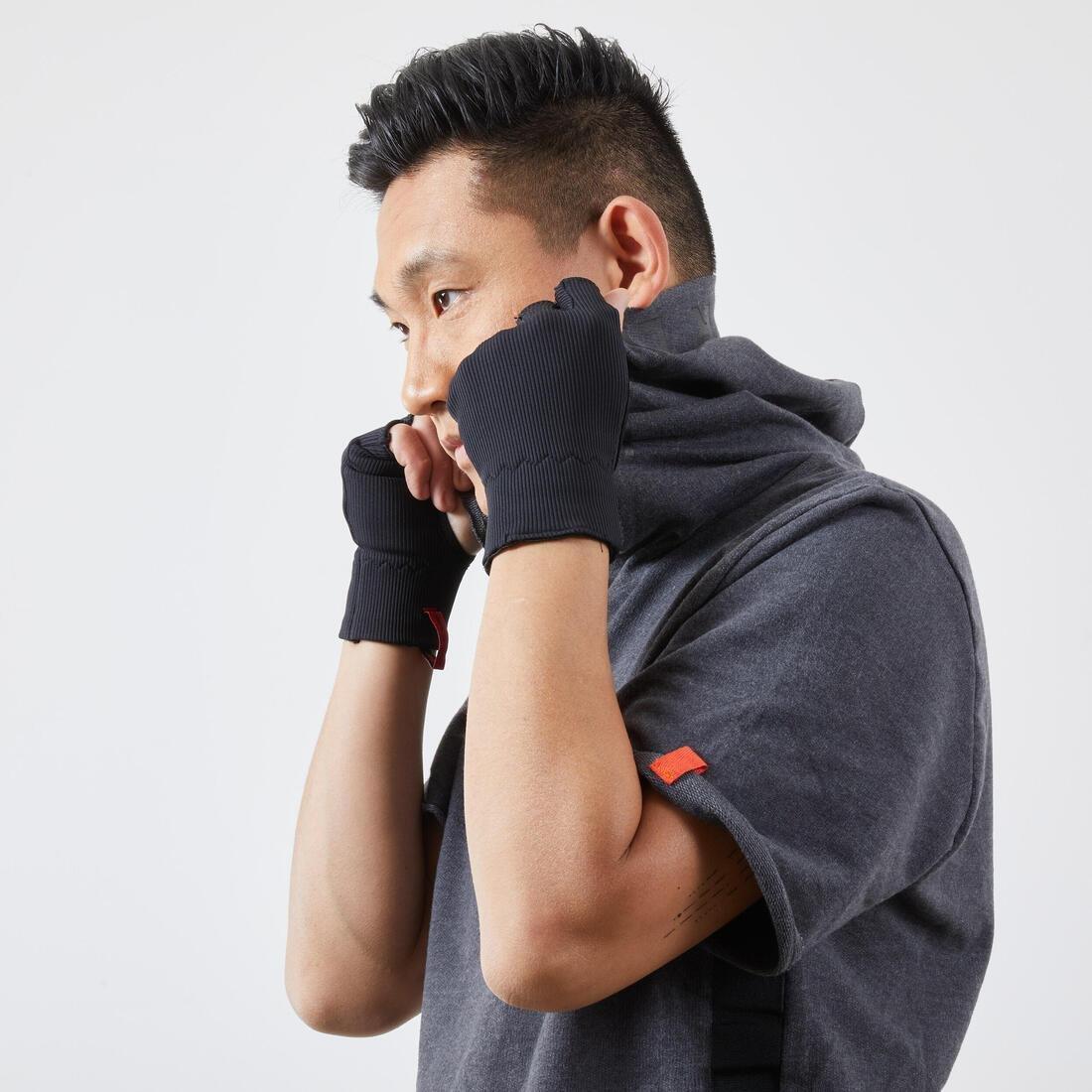 Boxing Liner Glove Mitts - 100, Black, No Color, large image number 3