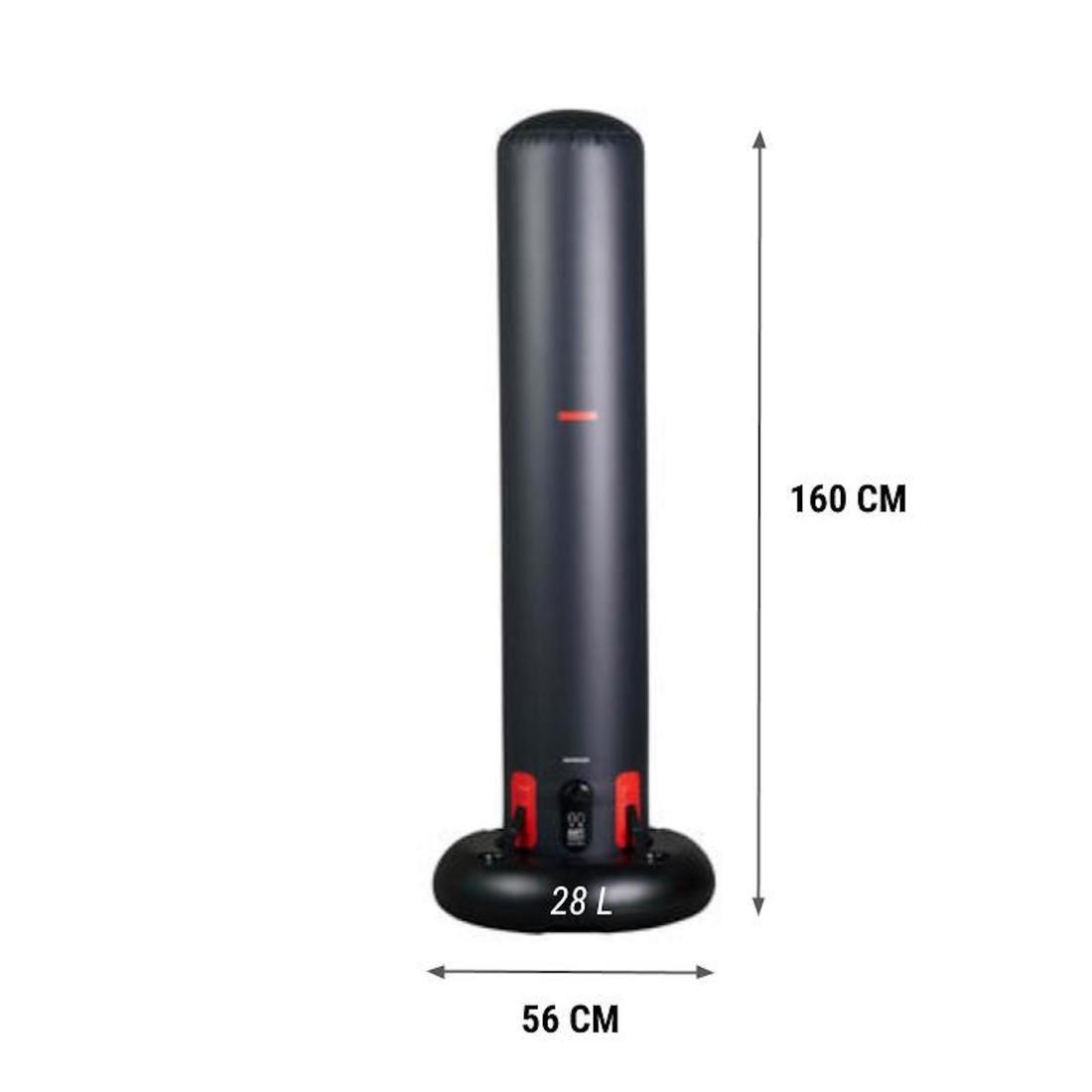 Free-Standing Punching Bag 100, Inflatable, Black, No Color, medium