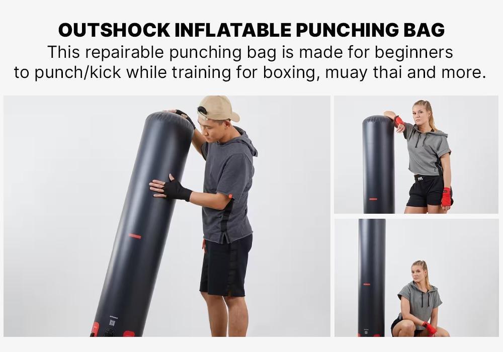 Free-Standing Punching Bag 100, Inflatable, Black, No Color, medium