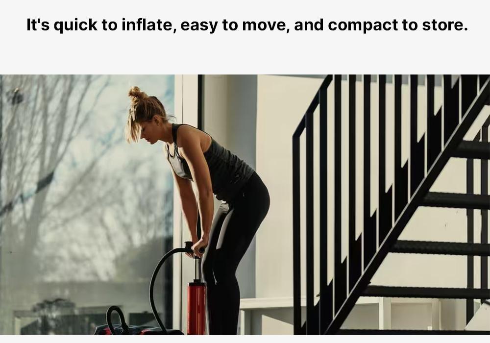 Free-Standing Punching Bag 100, Inflatable, Black, No Color, medium