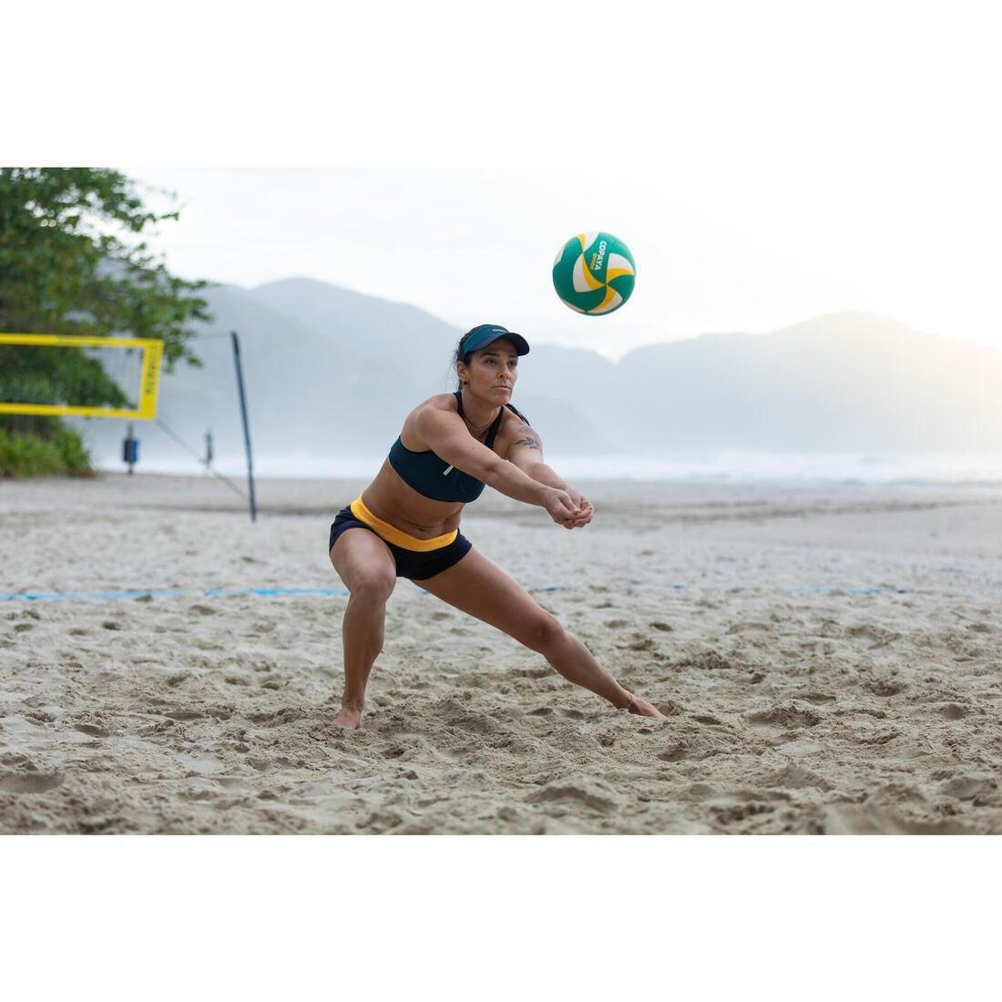 Beach Volleyball BVB900 FIVB, Green/Yellow, No Color, large image number 6