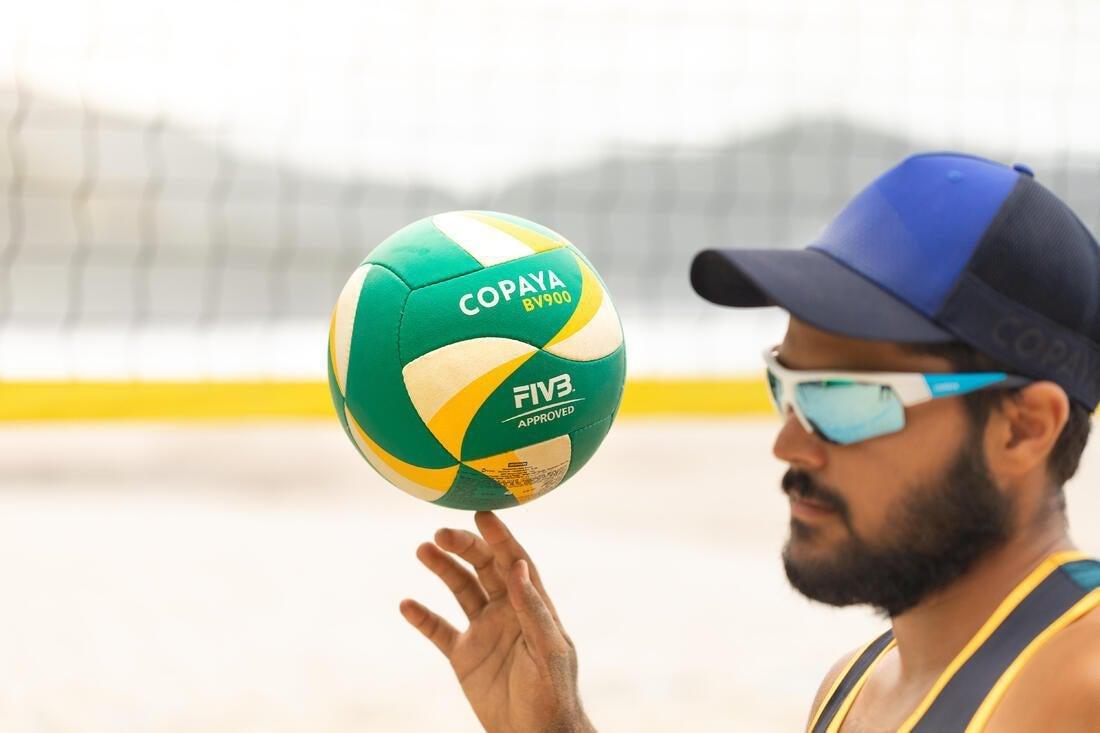 Beach Volleyball BVB900 FIVB, Green/Yellow, No Color, large image number 10