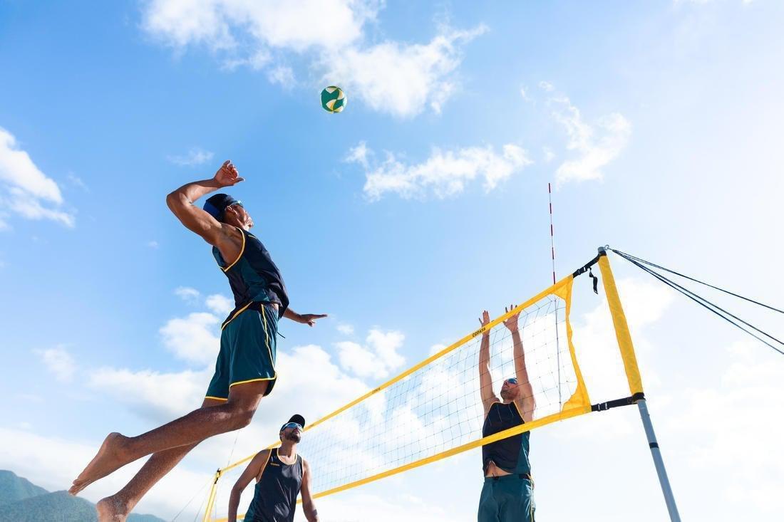 Beach Volleyball BVB900 FIVB, Green/Yellow, No Color, large image number 12
