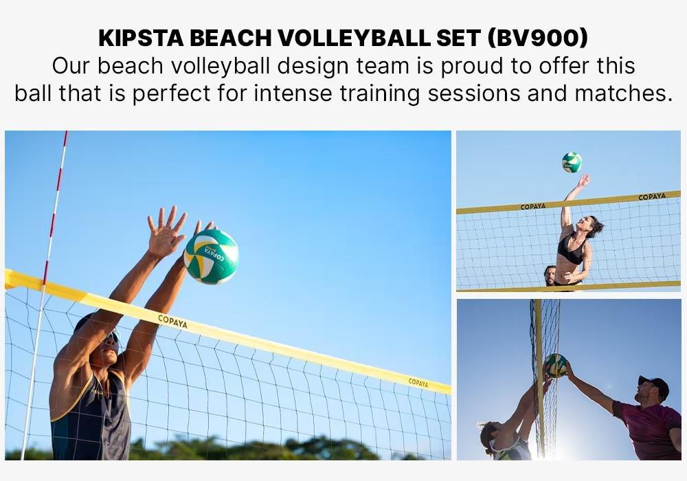 Beach Volleyball BVB900 FIVB, Green/Yellow, No Color, medium