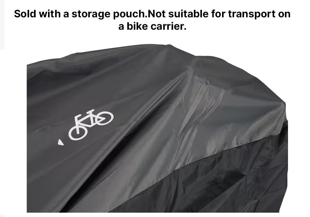Protective Bike Cover, 1 Bike, Black, No Color, medium