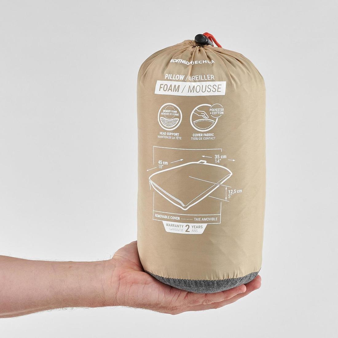 Camping Pillow Ultim Comfort, Sand, No Color, large image number 1