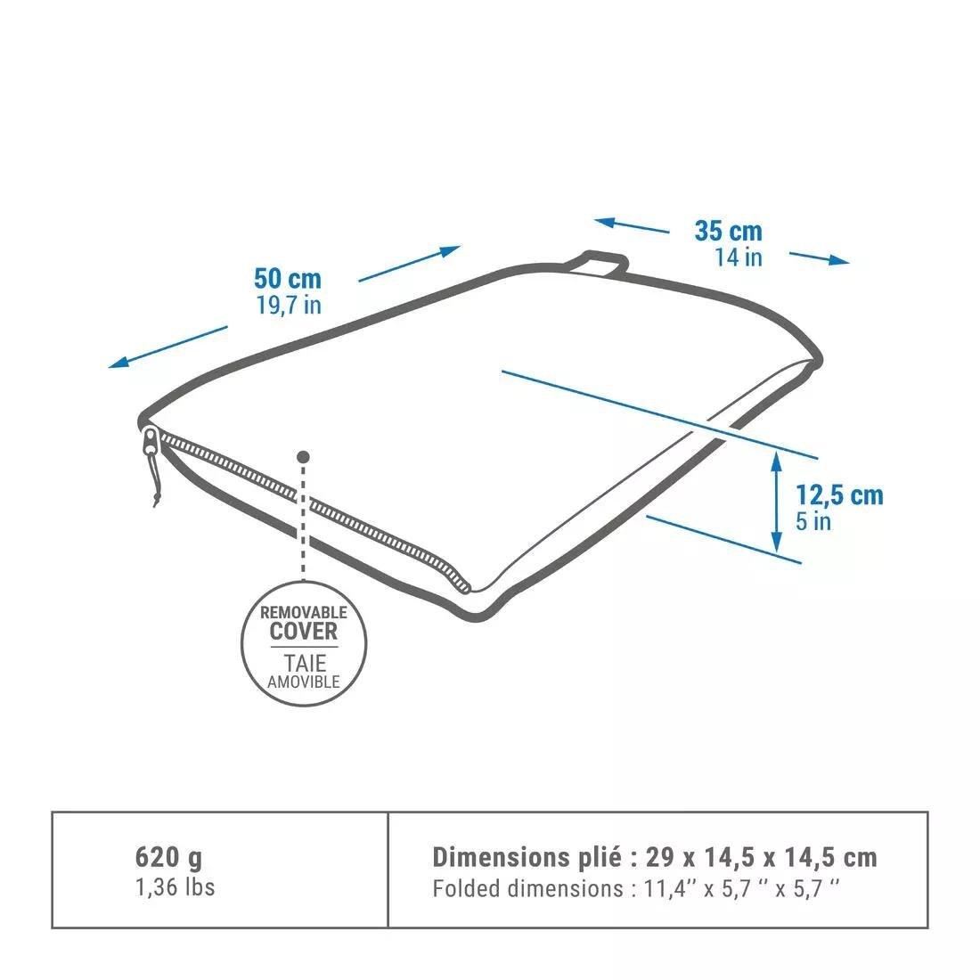 QUECHUA - Camping Pillow Ultim Comfort, Sand