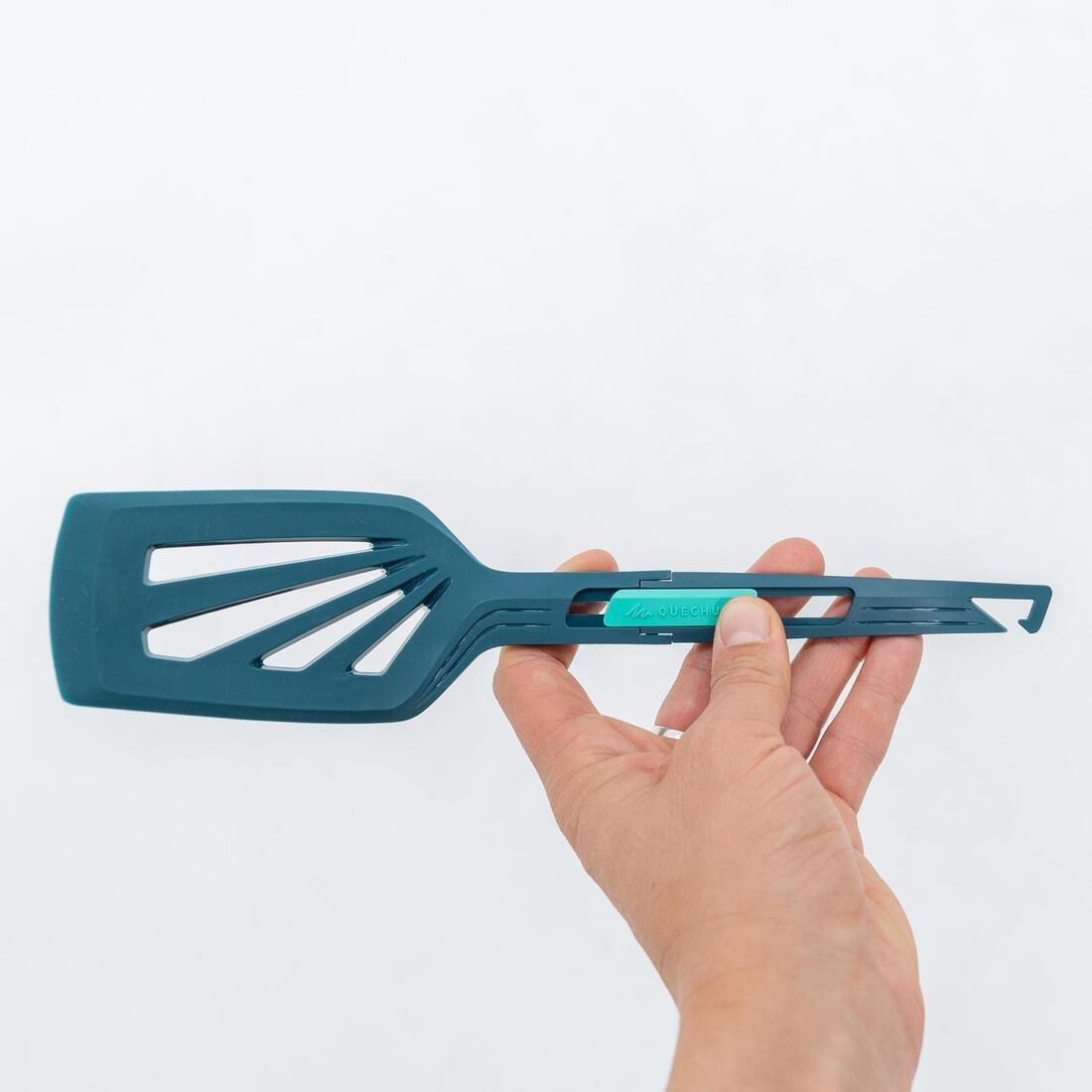 Kitchen Set MH500 (Spatula, Ladle, Tea Towel, Chopping Board) For Hiking Camp, Light Petrol Blue, No Color, large image number 5