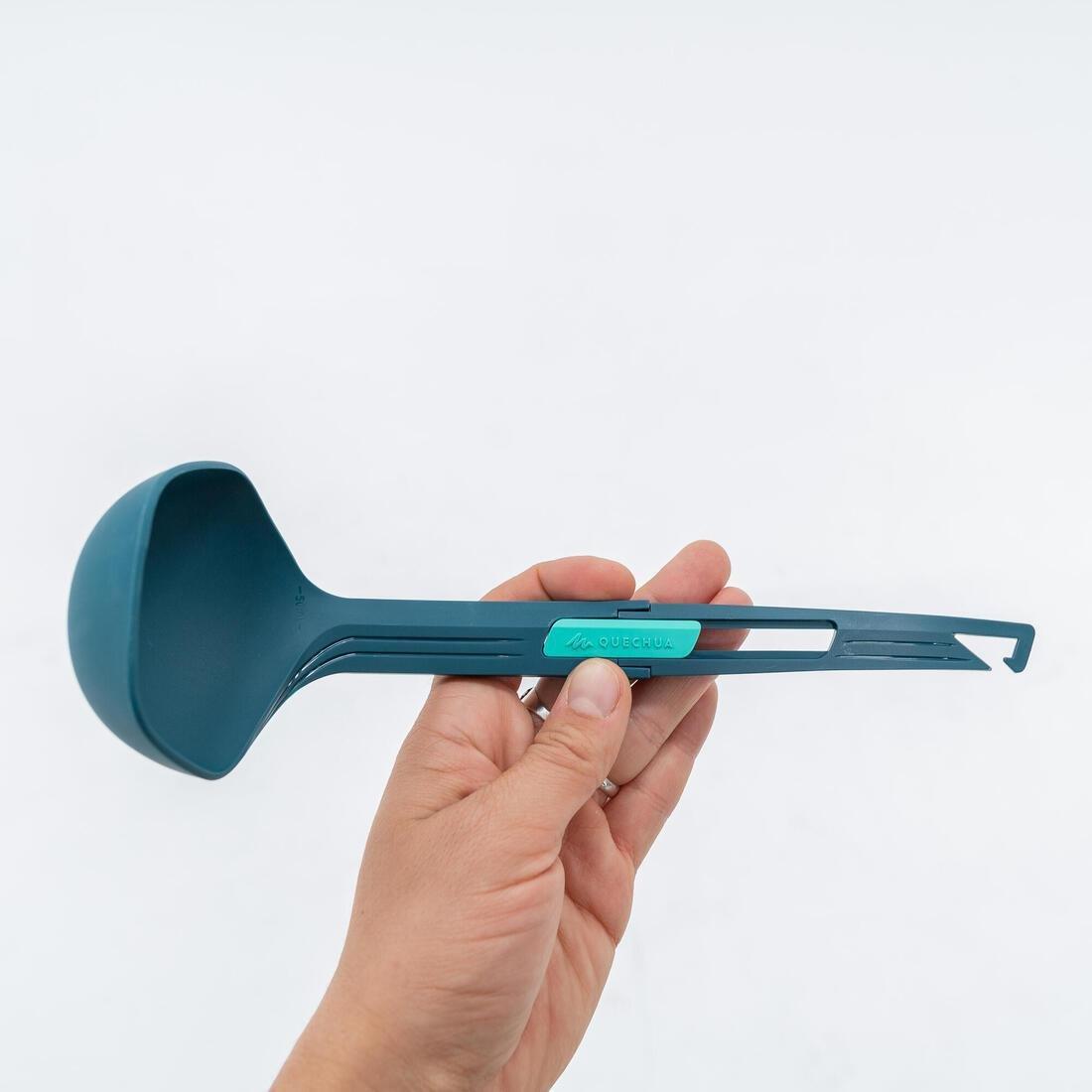 Kitchen Set MH500 (Spatula, Ladle, Tea Towel, Chopping Board) For Hiking Camp, Light Petrol Blue, No Color, large image number 6