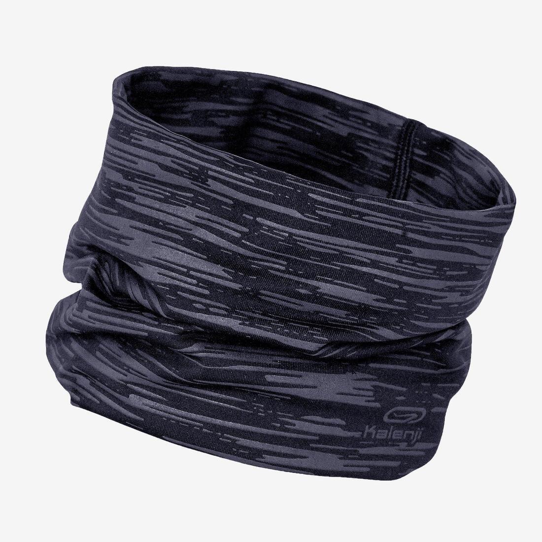 Running Neck Warmer - Mottled, Black, No Color, medium