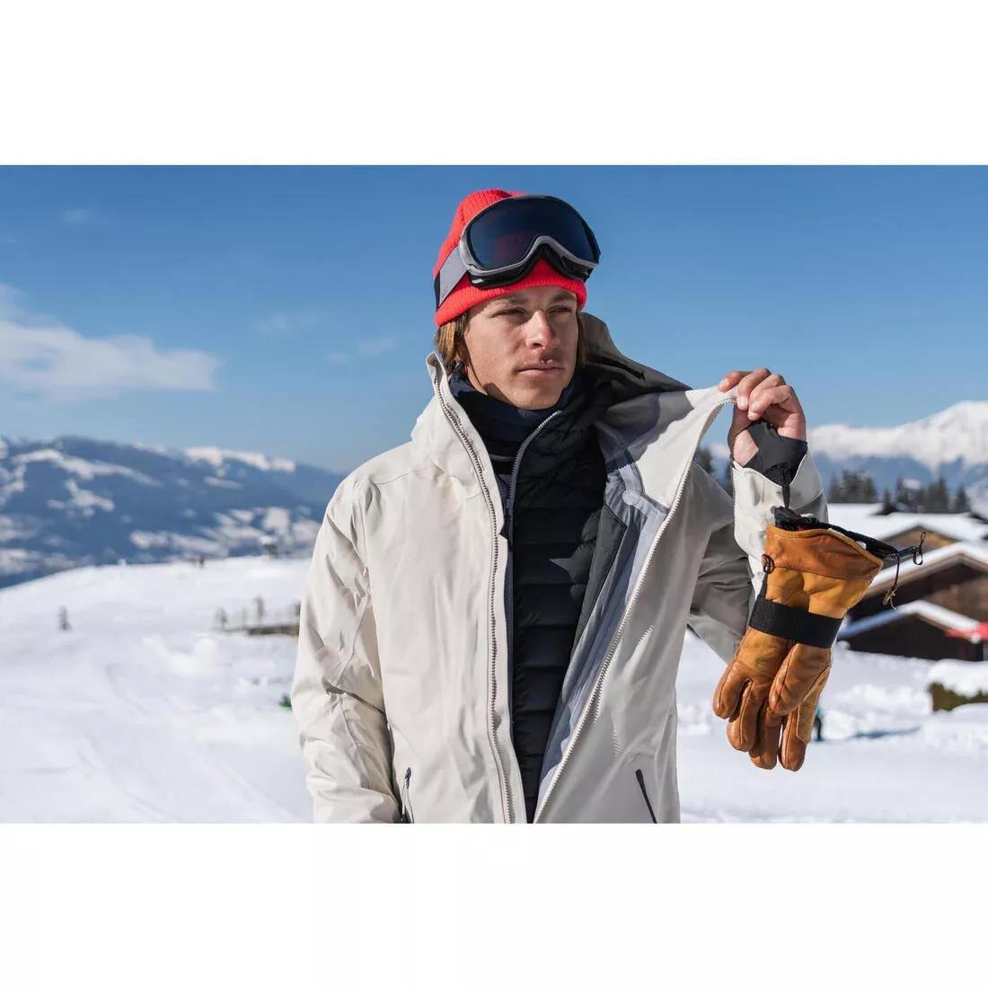 CARBON GREY Men's Warm and Breathable Padded Ski Liner Jacket FR900 - Grey, , large image number 1