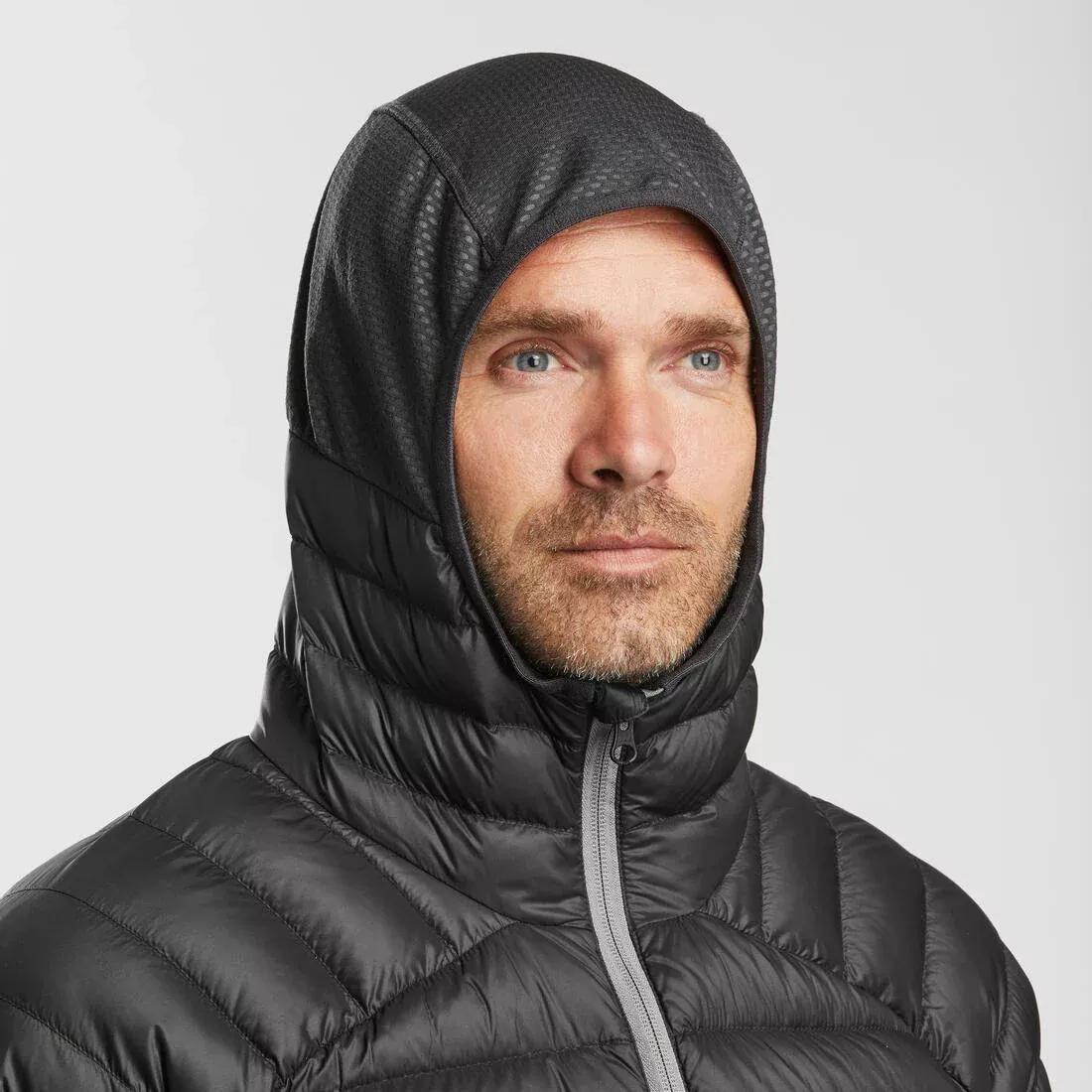 CARBON GREY Men's Warm and Breathable Padded Ski Liner Jacket FR900 - Grey, No Color, large image number 7