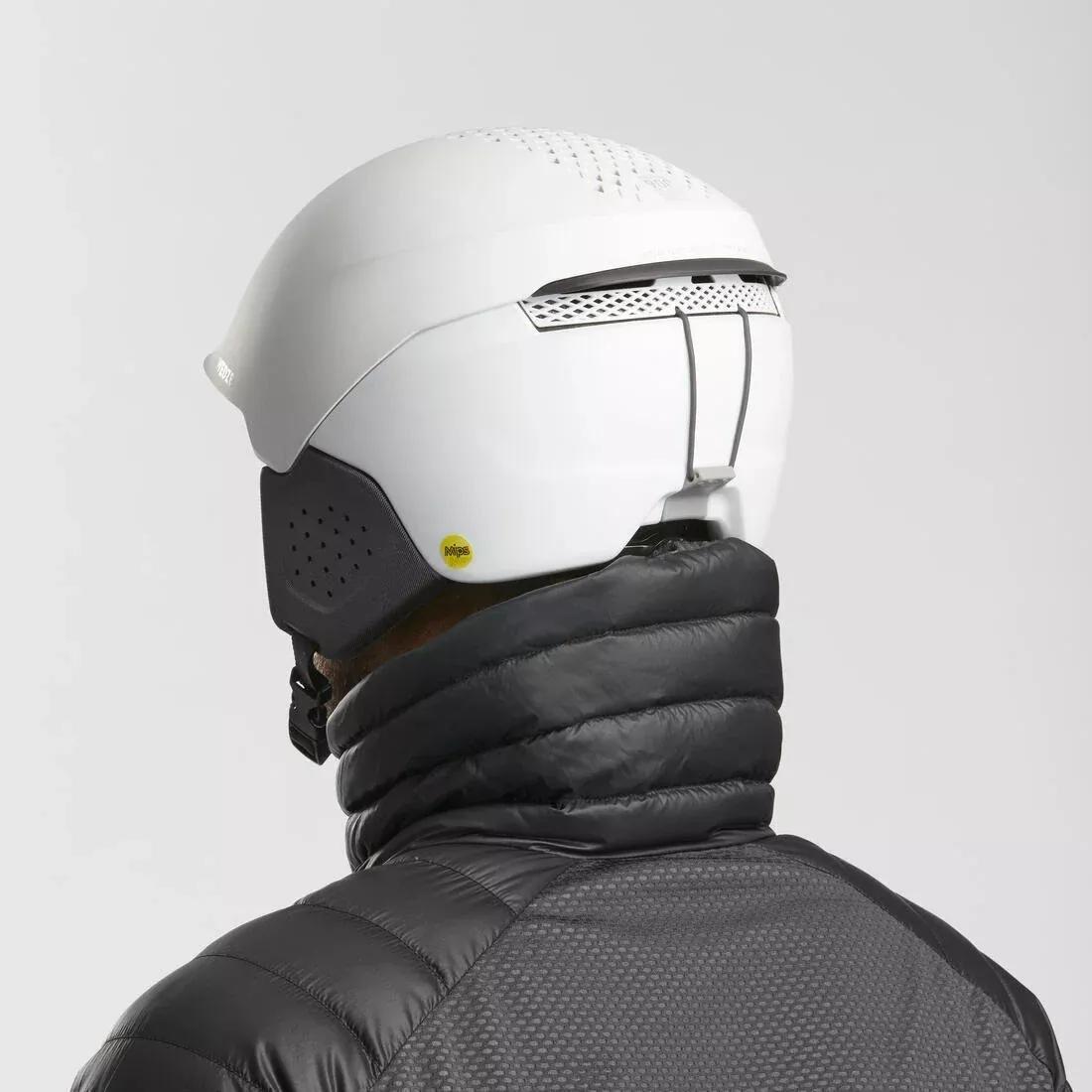 CARBON GREY Men's Warm and Breathable Padded Ski Liner Jacket FR900 - Grey, No Color, large image number 8