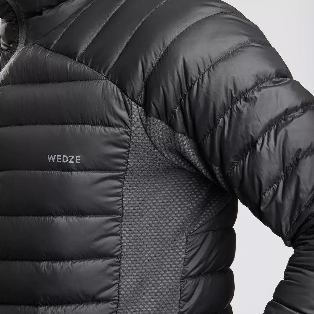 CARBON GREY Men's Warm and Breathable Padded Ski Liner Jacket FR900 - Grey, No Color, large image number 12