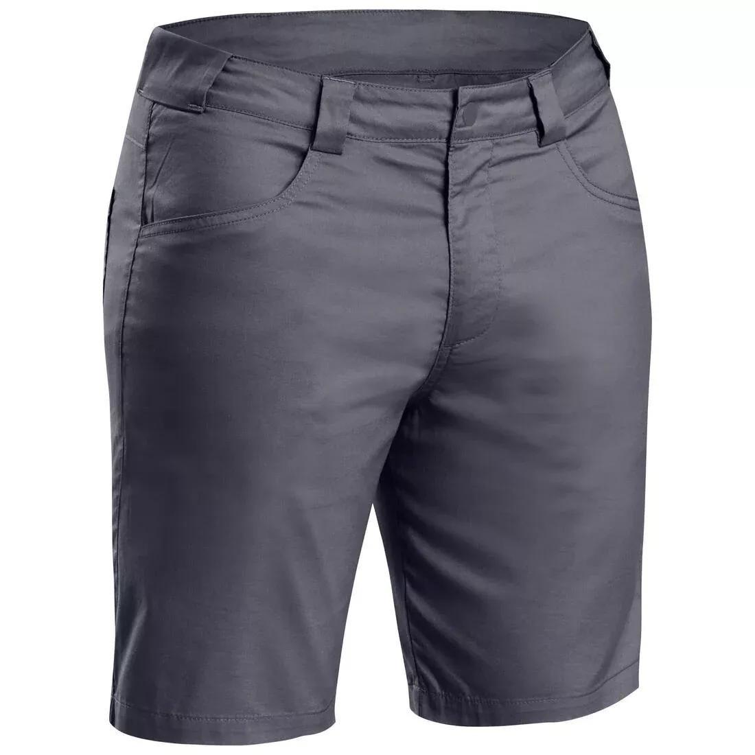 Men's Hiking Pants - NH 100 Grey - Carbon grey - Quechua - Decathlon