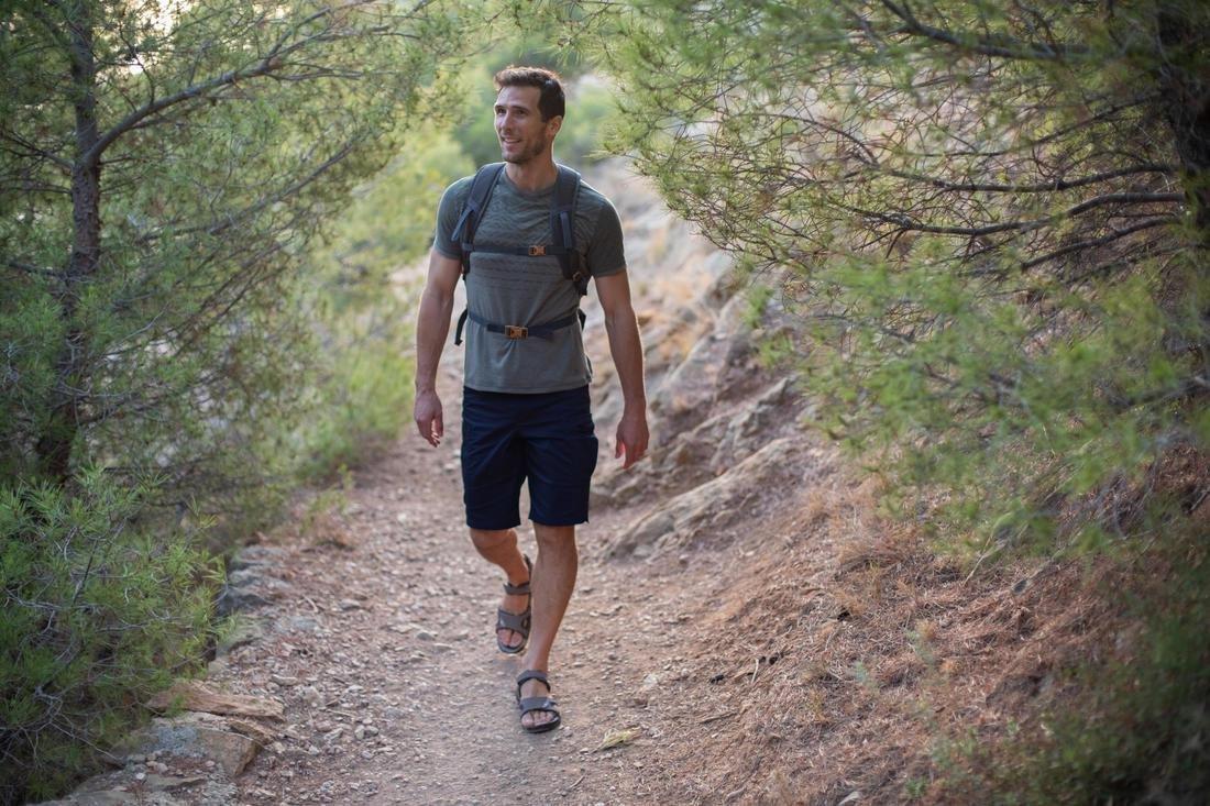 Men Country Walking Shorts - NH100 Fresh, Blue, No Color, large image number 3