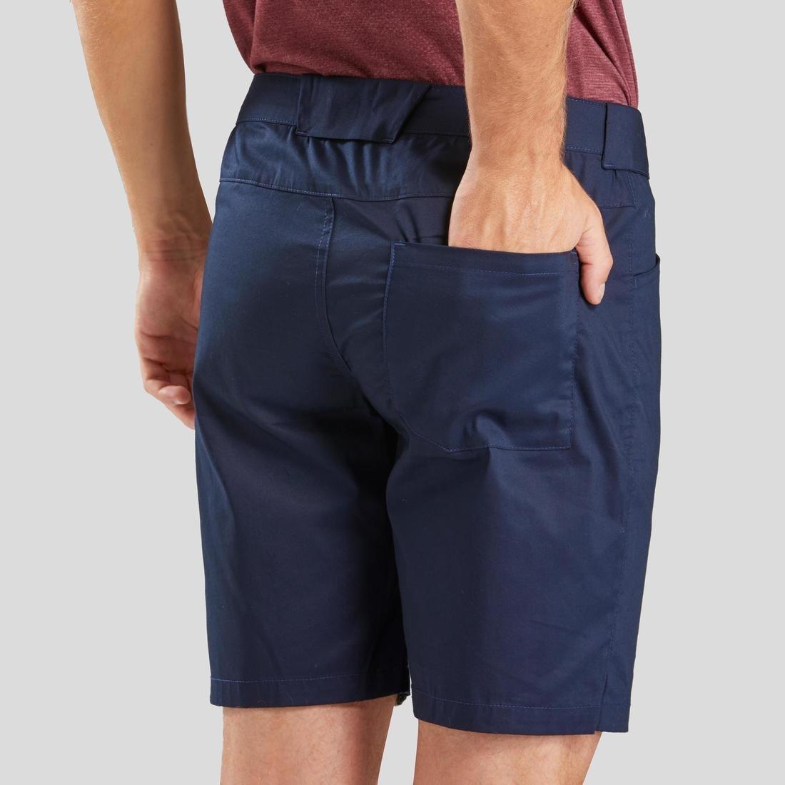 Men Country Walking Shorts - NH100 Fresh, Blue, No Color, large image number 13