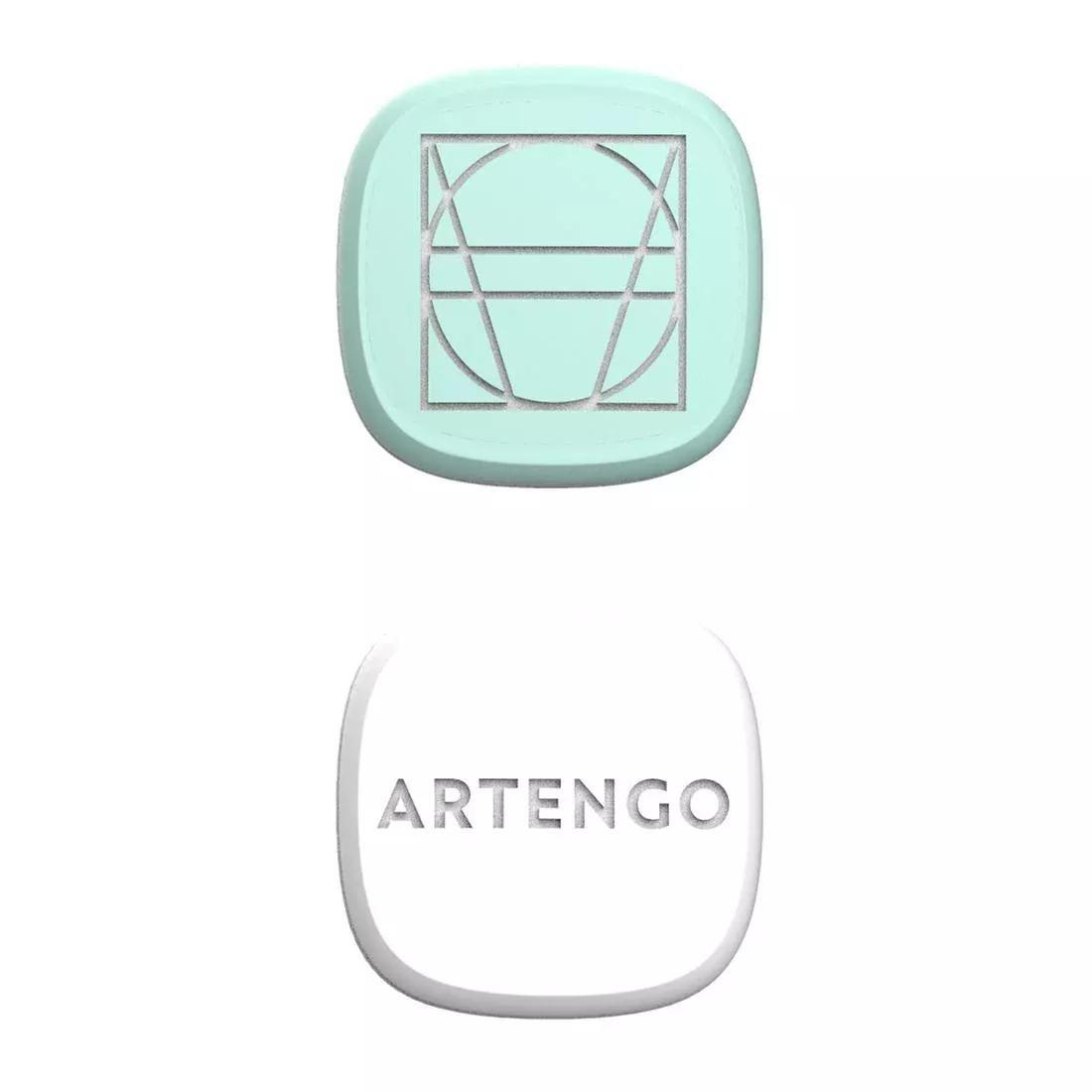 ARTENGO - Tennis Square Dampener Ta - Twin Pack, White