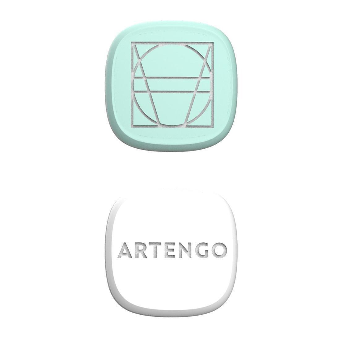 ARTENGO - Tennis Square Dampener Ta - Twin Pack, White