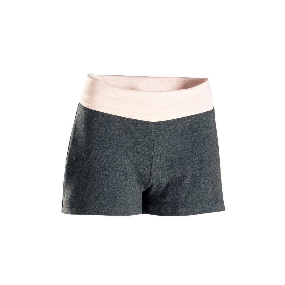 Women Cotton Yoga Shorts, Black, , large image number 6