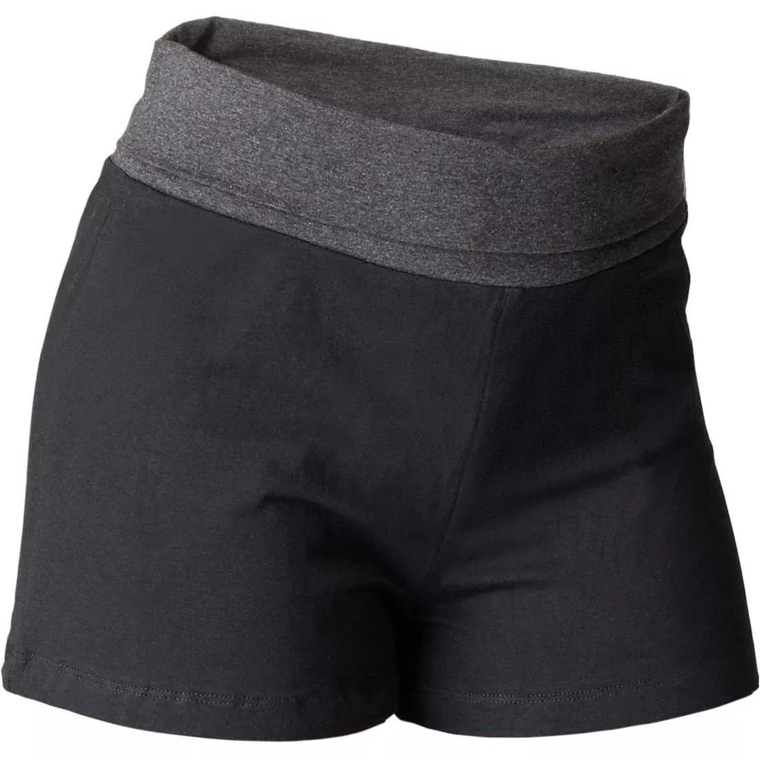 Women Cotton Yoga Shorts, Black, , large image number 9