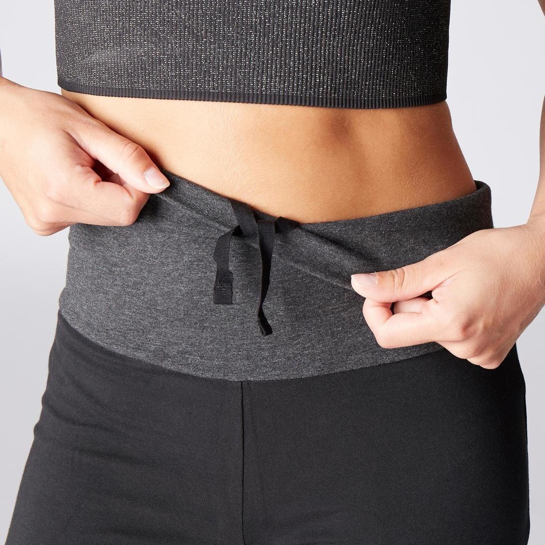Women Cotton Yoga Shorts, Black, , large image number 14