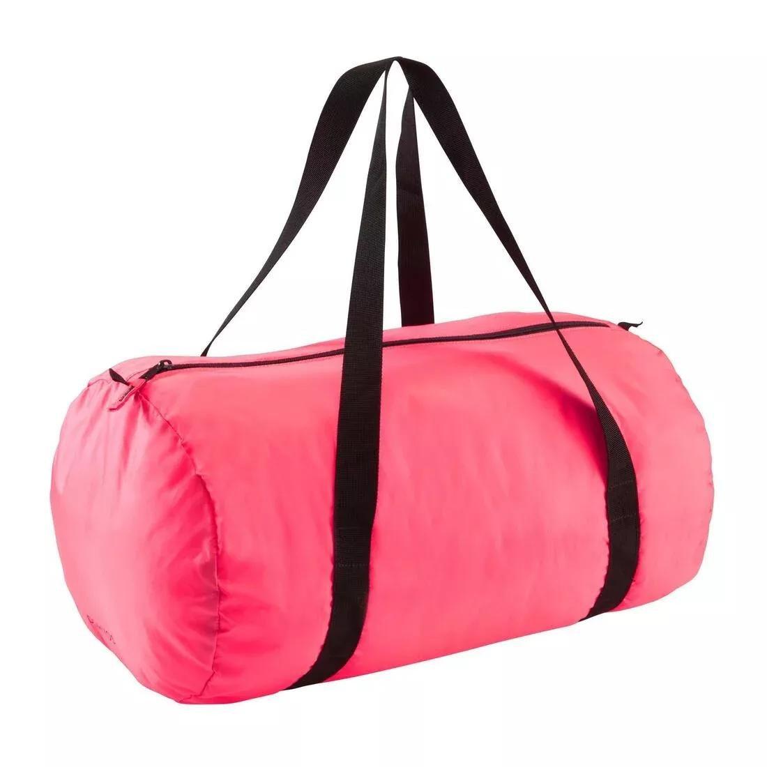 Fold-Down Fitness Bag, Fluo Coral Pink, No Color, large image number 0